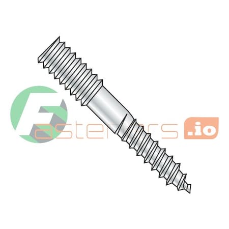 Newport Fasteners Hanger Bolt, 5/16"-18 Thread to 5 in, Steel, Zinc Plated Finish, 250 PK 560028